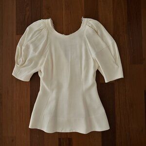 KHAITE IVORY TOP SIZE L excellent condition
